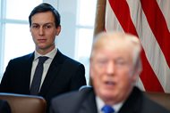 In this Dec. 20 file photo, White House senior adviser Jared Kushner listens as his father-in-law, President Donald Trump, speaks during a cabinet meeting.