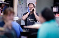 Baker Jack Phillips, owner of Masterpiece Cakeshop, manages his shop today in Lakewood, Colo., after the U.S. Supreme Court ruled his refusal to make a wedding cake for a same-sex couple because of his religious beliefs did not violate Colorado's anti-discrimination law.