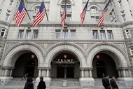 In this Dec. 21, 2016, file photo, the Trump International Hotel in Washington, D.C., is shown. A federal judge in Maryland hints that a recent New York court ruling might not sway him from considering whether President Donald Trump’s business empire violates the emoluments clause of the Constitution.